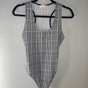 Black and White Patterned Garment